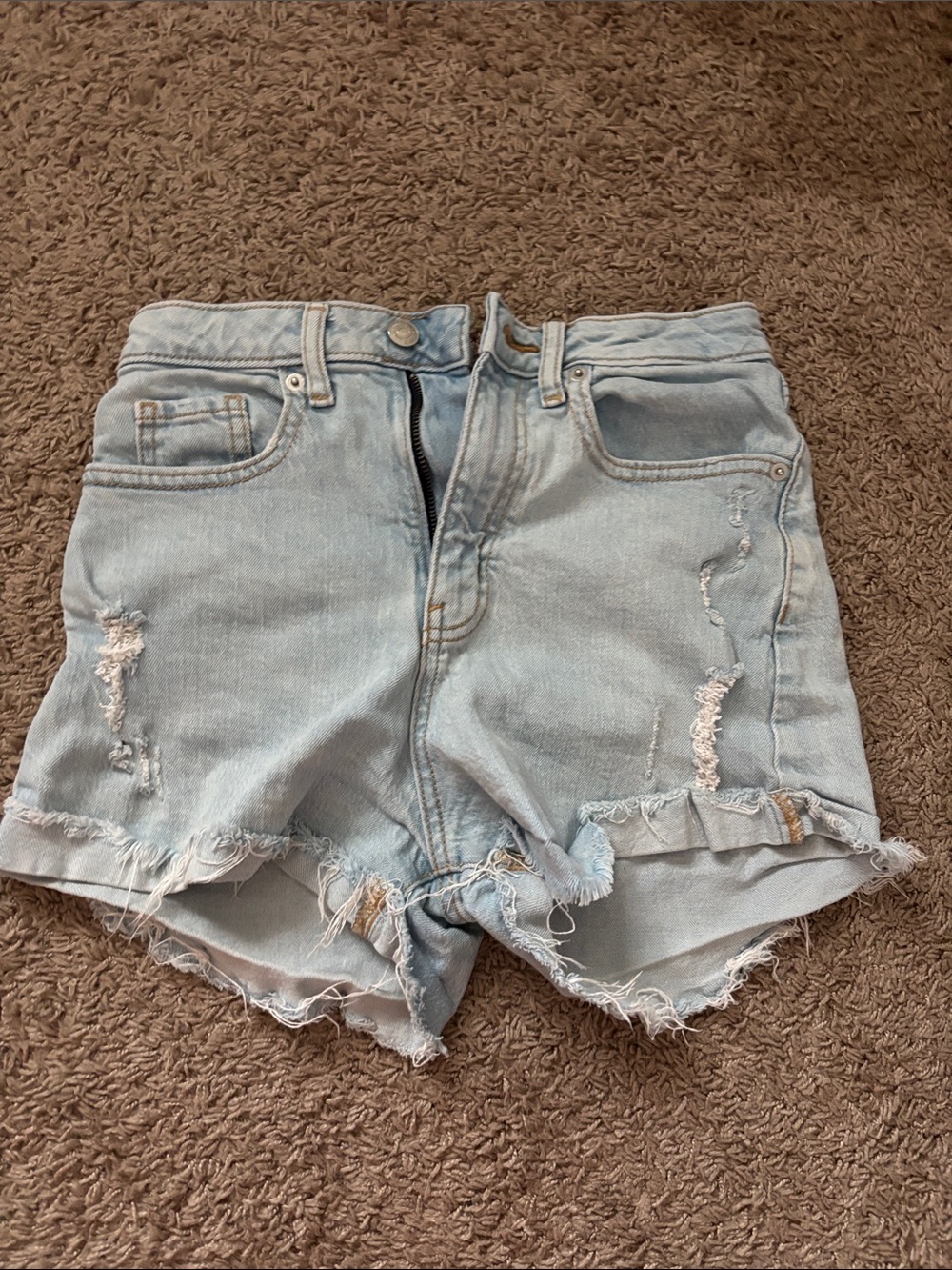 wild fable Light Blue Distressed Denim Shorts